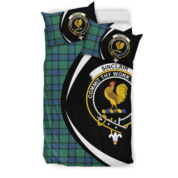 Sinclair Hunting Ancient Tartan Circle Style Bedding Set HJ4
