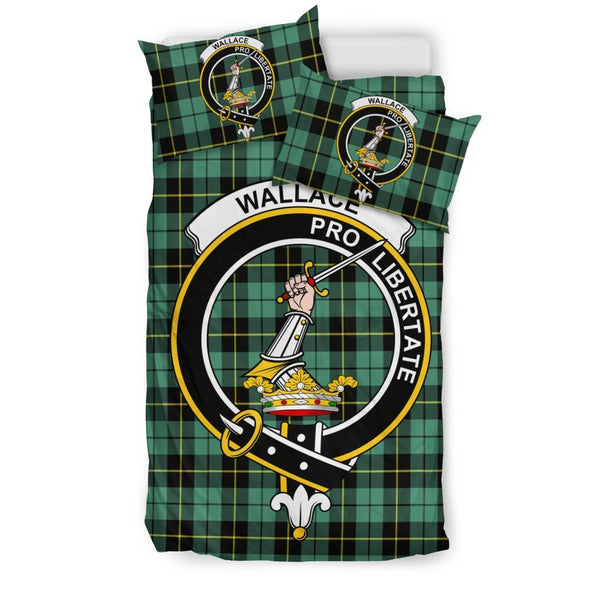 Wallace Hunting Ancient Clan Badge Tartan Bedding Set K5