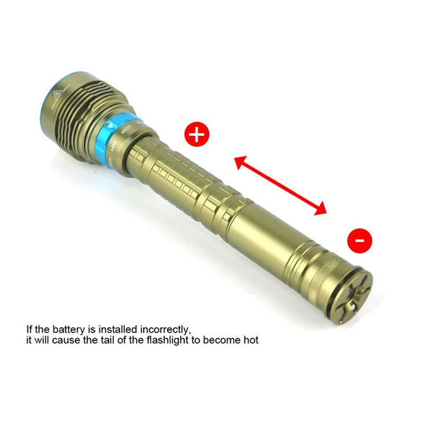 Diving Flashlight 7 x T6 LED