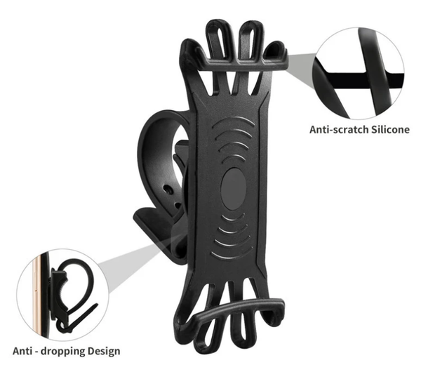 Bike Bicycle Handlebar Phone Holder Mount 360 Rotation For 3.5 to 6.5 inch Smart Phone Samsung Galaxy S10 iPhone XS Max