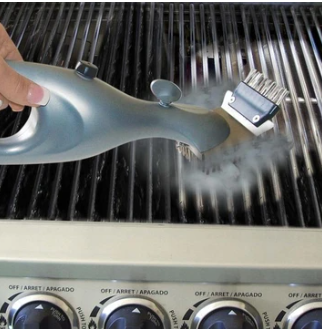 BBQ Vapor Cleaner Brush Stainless Steel Cleaning Bristles Outdoor