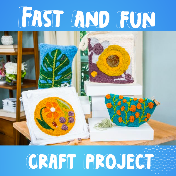 DIY PUNCH NEEDLE EMBROIDERY KIT