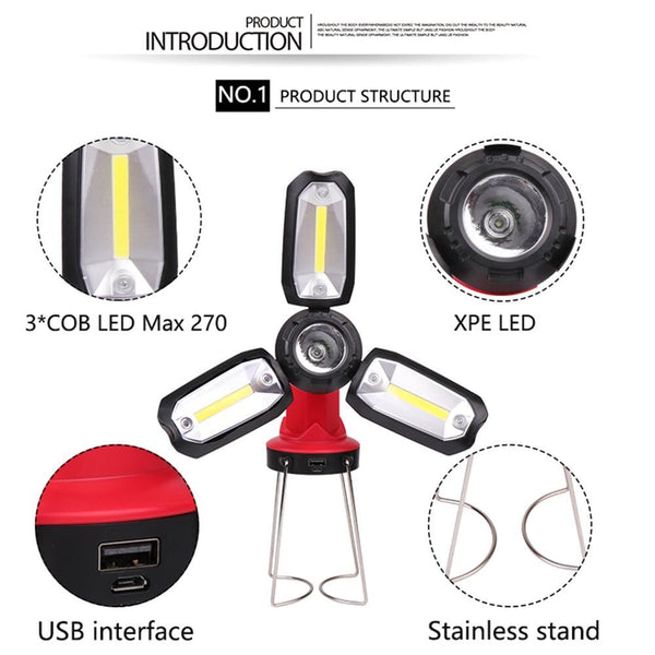 Camping Lantern Foldable Flashlight