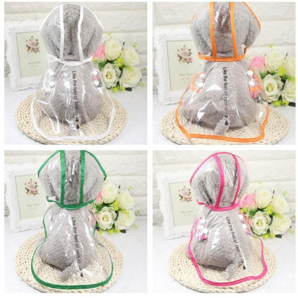 TRANSPARENT DOG RAINCOAT JACKET