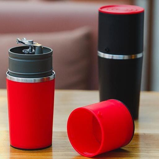 STAINLESS PORTABLE COFFEE MAKER MUG