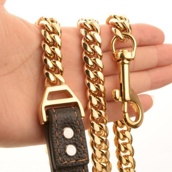 DOG CHAIN COLLAR LEASH