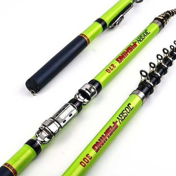 TELESCOPIC SPINNING FISHING ROD
