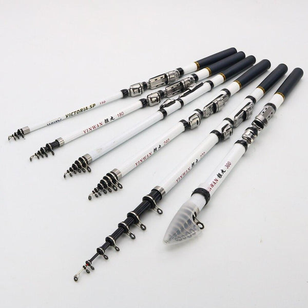 TELESCOPIC SPINNING FISHING ROD