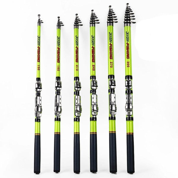 TELESCOPIC SPINNING FISHING ROD