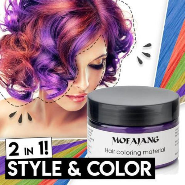 TEMPORARY HAIR COLOR DYE WAX