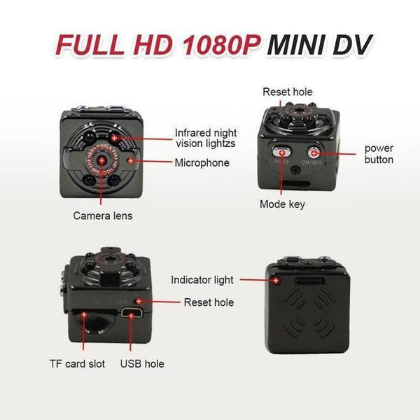Mini Sports HD 1080P Camera
