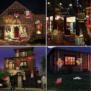 Christmas Halloween Home Decoration Projector Lights 12 Pattern