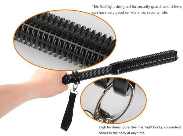 Tactical LED Defense Baton Flashlight