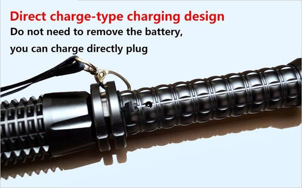 Tactical LED Defense Baton Flashlight