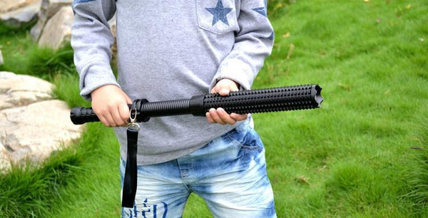 Tactical LED Defense Baton Flashlight