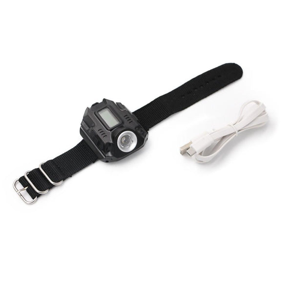 Rechargeable Tactical Survival Watch Flashlight CREE XPE R2 LED Flashlight