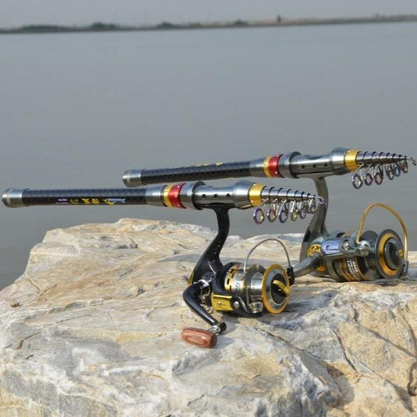 TELESCOPIC SPINNING FISHING ROD