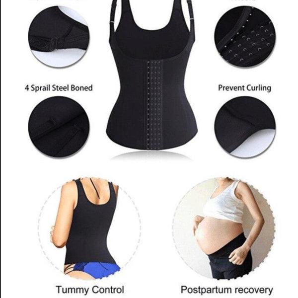 CROWNCURVES - SHOULDER STRAP WAIST TRAINER