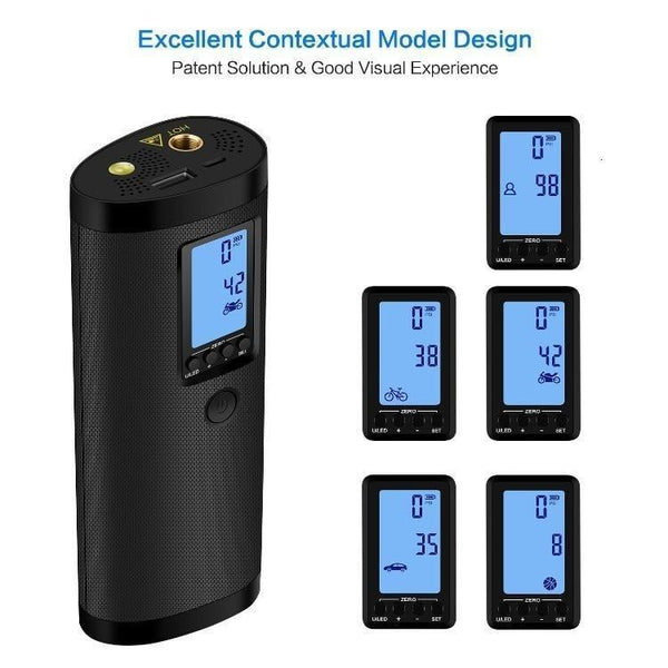 Motorcycle Car Tire Inflator Bike Pump Bicycle Compressor Balls