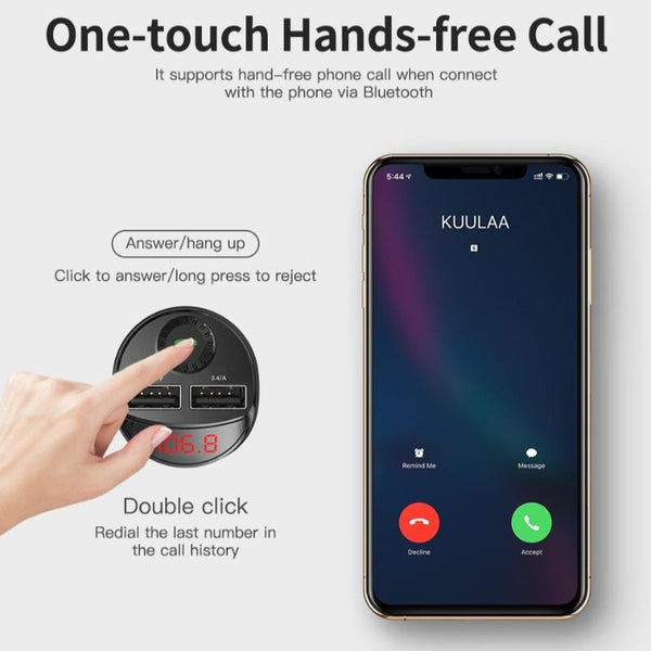 BLUETOOTH FM/AM CAR AUDIO PLAYER