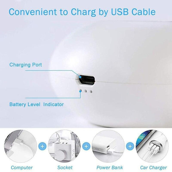 AD-Ozone Generator Deodorizer Air Purifier, USB Rechargeable Refrigerator Purifier Portable Air Deodorizer for Small Space Clear