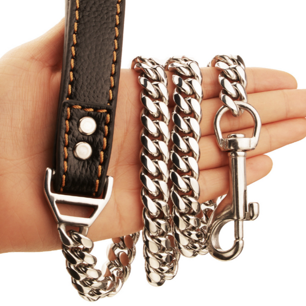 DOG CHAIN COLLAR LEASH