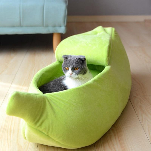 COZY BANANA CAT BED HOUSE