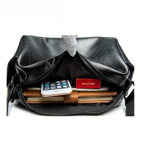 Black Crossbody Leather Bag