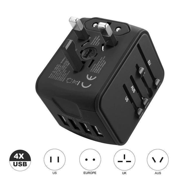 All-in-one 4 USB Universal Power Travel Adapter (BUY 1 GET 2ND 10% OFF)