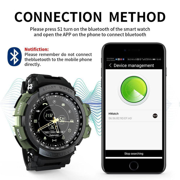 Mens Sports Smart Watch For IOS and Android