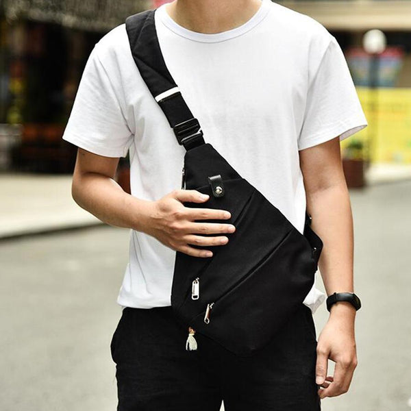 Men's Waterproof Messenger Sling Backpack Bag