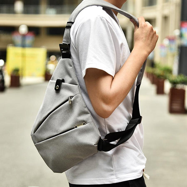 Men's Waterproof Messenger Sling Backpack Bag