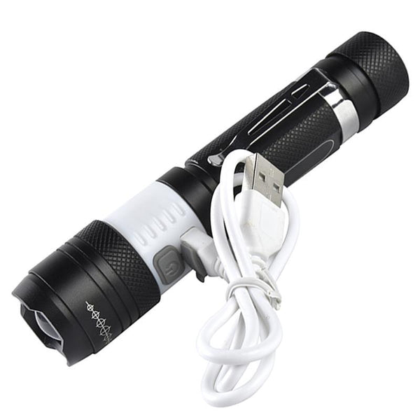 Tactical Elite Rechargeable Compact Mini Flashlight 6 Modes