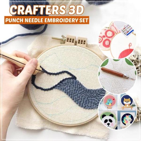 DIY PUNCH NEEDLE EMBROIDERY KIT