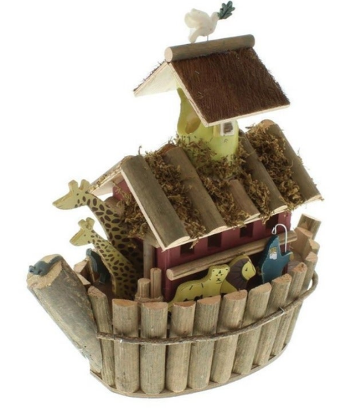 Noah's Ark Wooden Birdhouse For Finch, Sparrow, Wren, Bluebird, Martin Etc...
