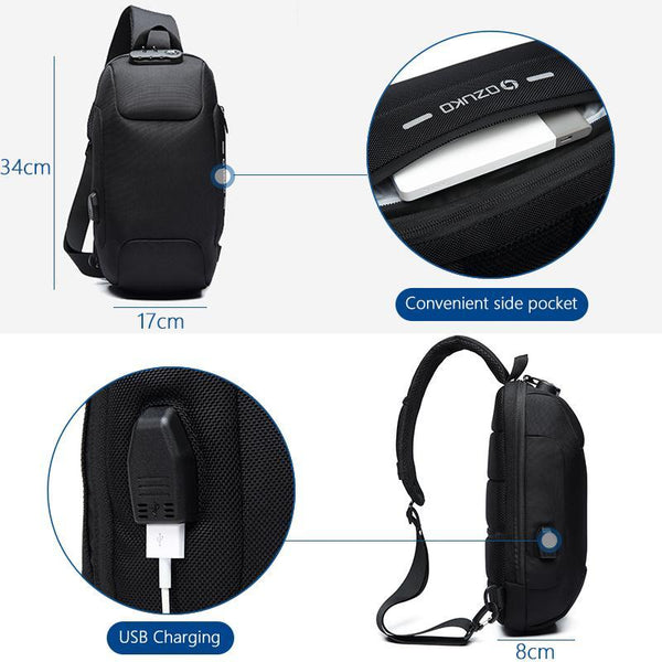 Multifunction Anti Theft Crossbody Bag