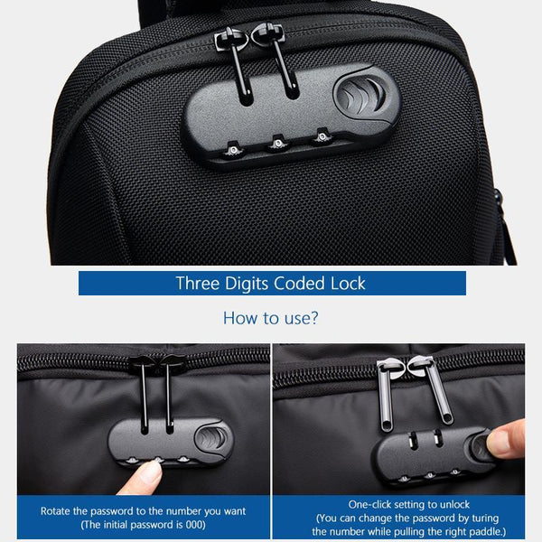 Multifunction Anti Theft Crossbody Bag