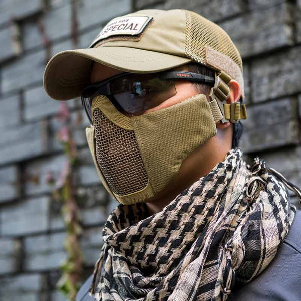 Tactical Foldable Half Face Mask Protective Mesh