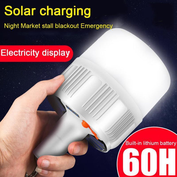 Solar Rechargeable LED Bulb Lamp
