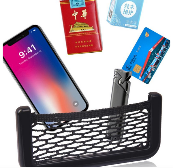Auto Storage Net Bag with Sticker Elastic Storing Net Car Styling Inner Accessories