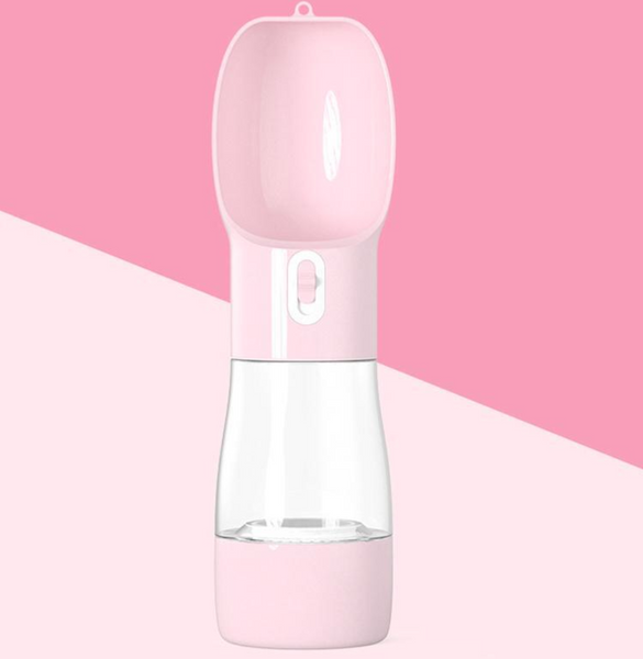 Portable Pet Bottle Water Cup Food Container Sealing Ring Design For Walking And Traveling