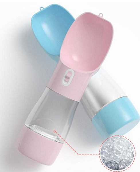 Portable Pet Bottle Water Cup Food Container Sealing Ring Design For Walking And Traveling