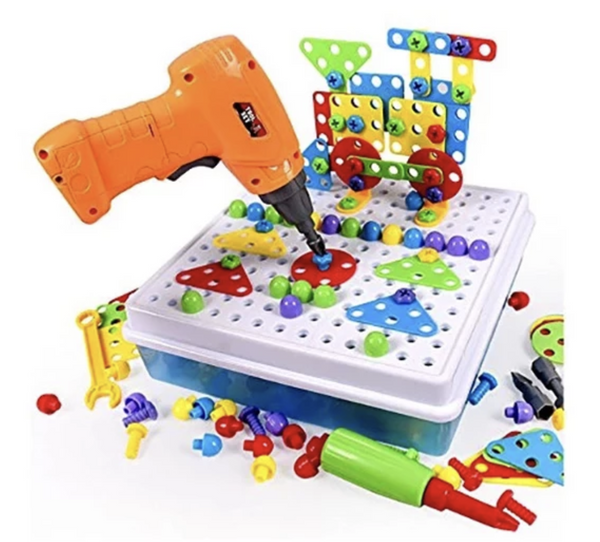 Children's Toy Electric Drill Screw Puzzle