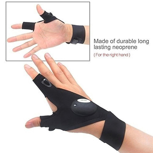 Waterproof LED Flashlight Torch Glove