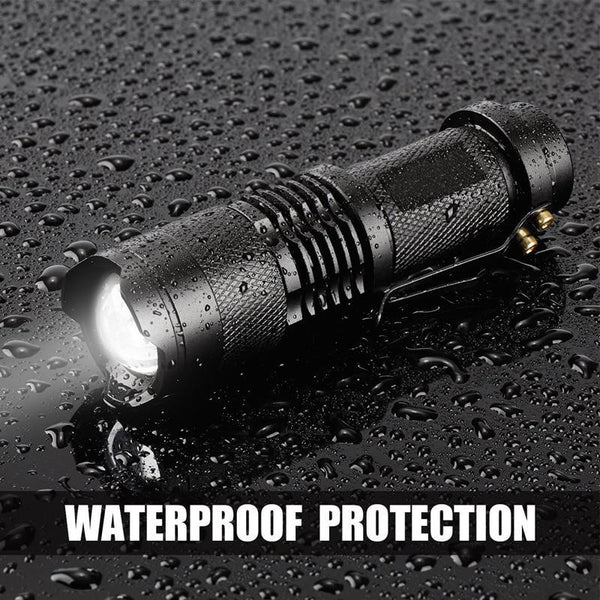 Mini LED Zoomable Flashlight Portable