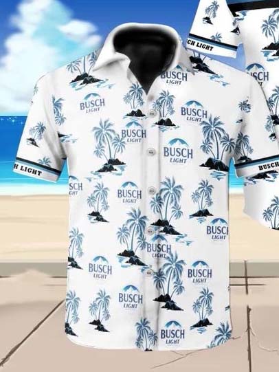 Men's Beach Wine BUSCH LIGHT Printed Blouses