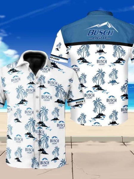 Men's Beach Wine BUSCH LIGHT Printed Blouses