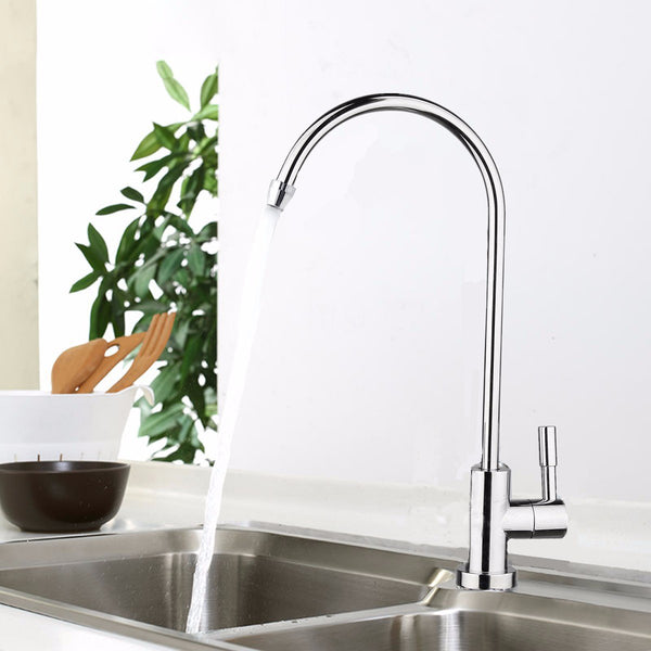 1/4 Inch Chrome Drinking RO Water Filter Faucet For Reverse Osmosis Sink Kitchen And Bar