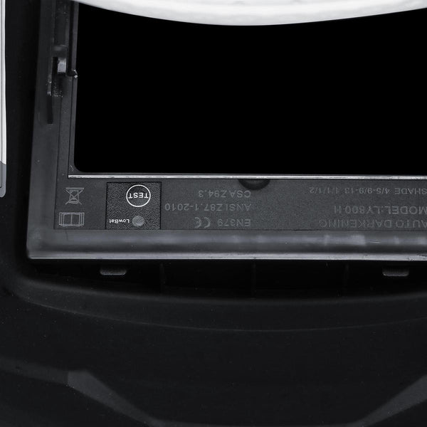 Solar Auto-Darkening Welding Helmet With Big View Area 4 Sensors External Adjustment Arc Tig Mig DIN5-DIN13