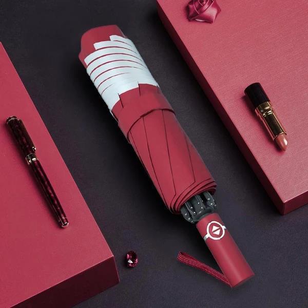 Foldable Reversible Automatic Umbrella (Reflective Strips)